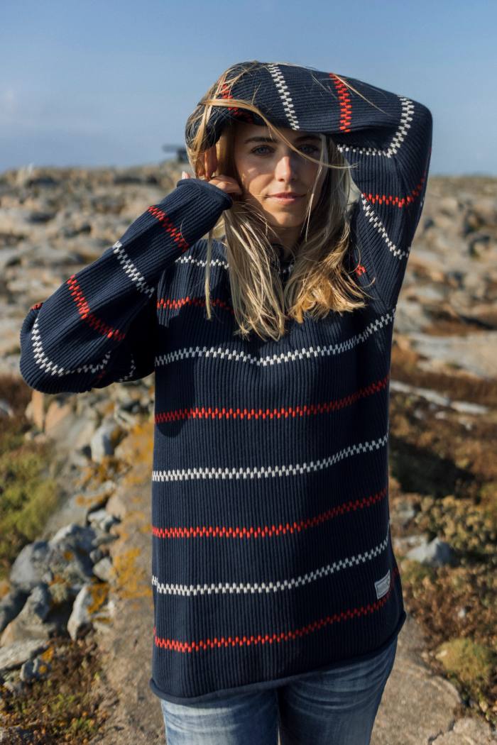 Secondary product image for "Käringö Knitted Sweater Navy"