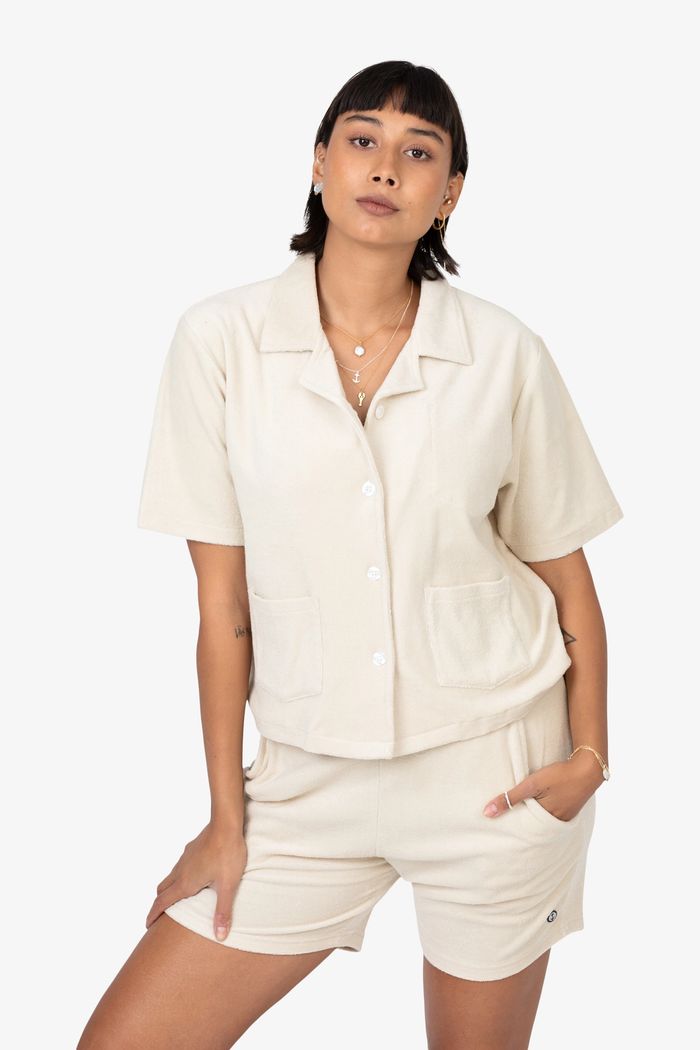Secondary product image for "Bo Frottéshorts Off-white"