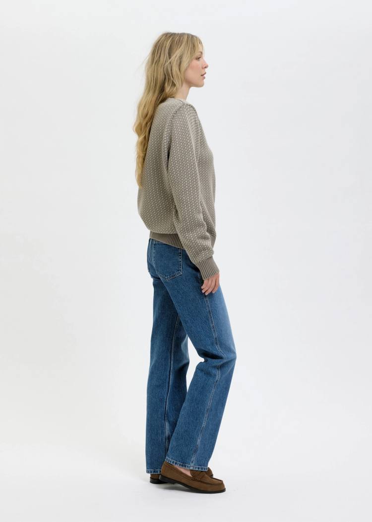 Secondary product image for "Olga Knit Sweater grey Cotton"