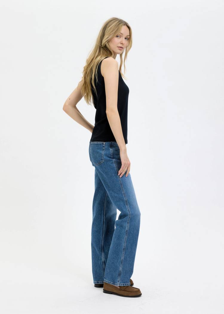 Secondary product image for "Meja Topp Ribb Windy Wave Navy"