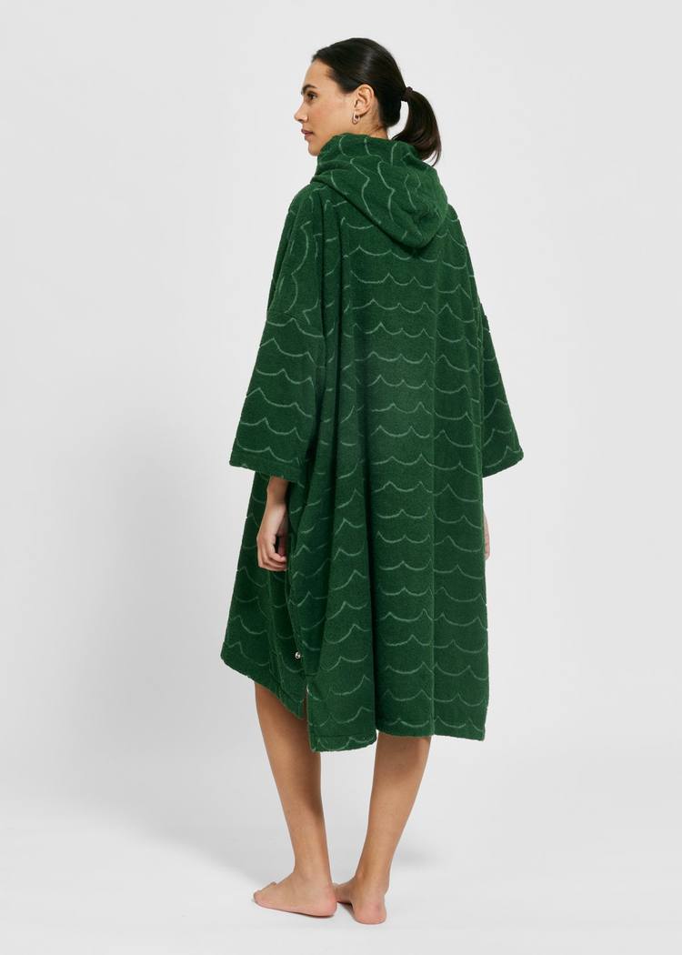 Secondary product image for "Terry poncho Wave Green"