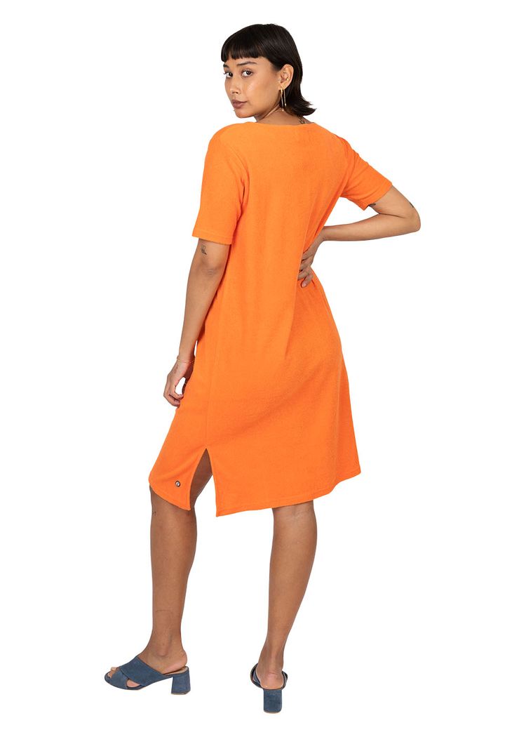 Secondary product image for "Hilda Frottéklänning Orange"