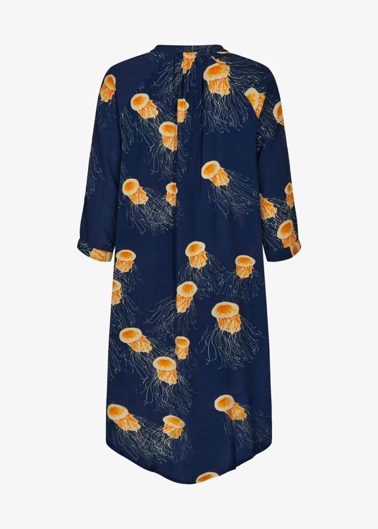 Secondary product image for "Lykkeli Dress Jellyfish Navy
 "