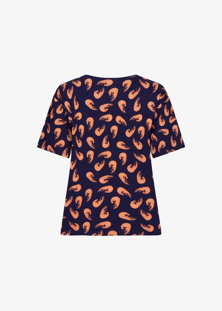 Secondary product image for "Tuva T-shirt Räka Marinblå"