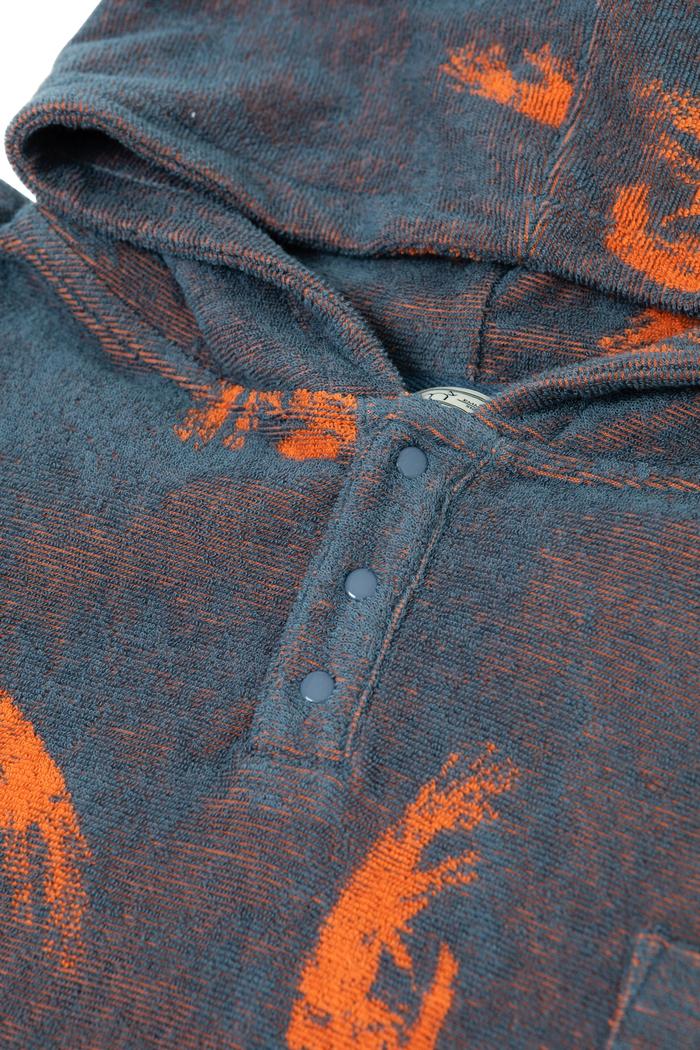 Secondary product image for "Frottéponcho Barn Räka Petrol"