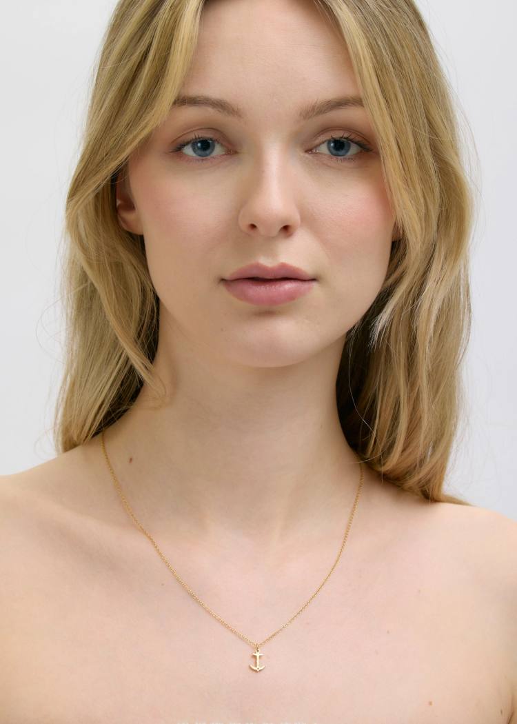 Secondary product image for "Halsband Ankare Guld"