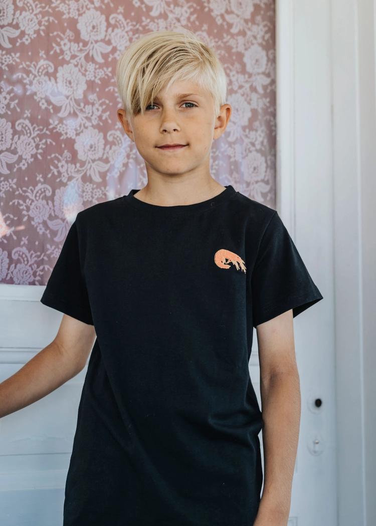 Secondary product image for "T-shirt Räka Barn Svart"