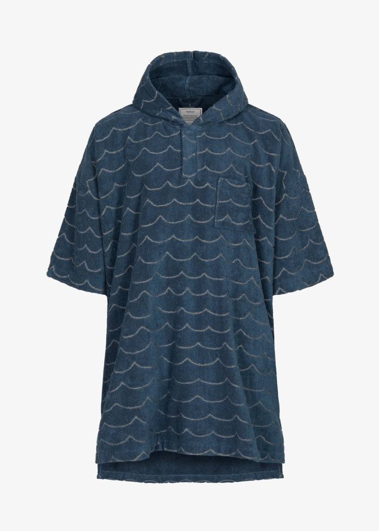 Secondary product image for "Terry Poncho Wave Petrol Long Sleeve"