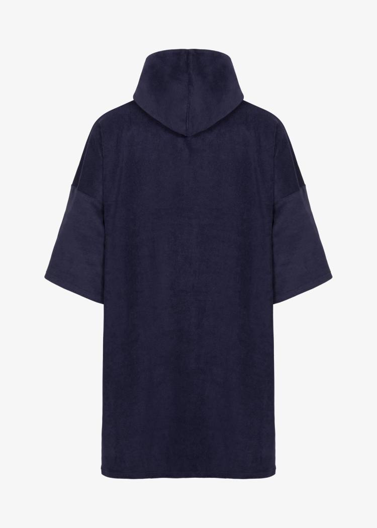 Secondary product image for "Frottéponcho Marinblå LS"