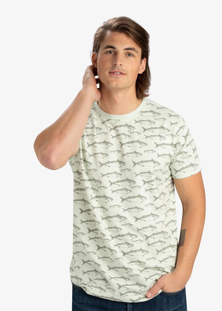 Secondary product image for "T-shirt Makrill Mint"