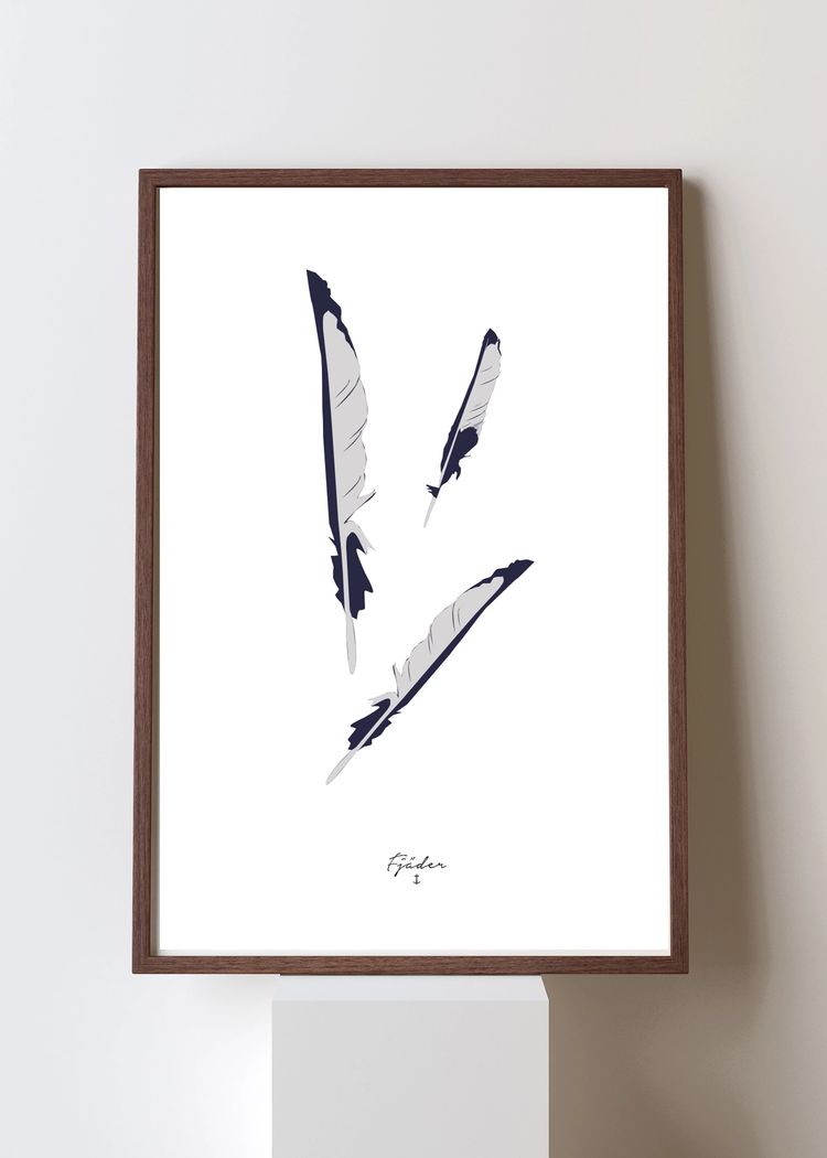 Secondary product image for "Poster Fjäder"