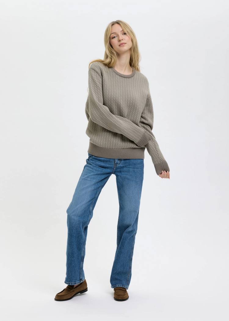 Secondary product image for "Olga Knit Sweater grey Cotton"