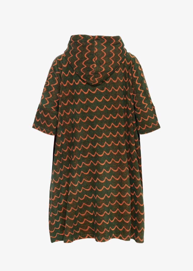 Secondary product image for "Terry Poncho Wave Orange Kids"