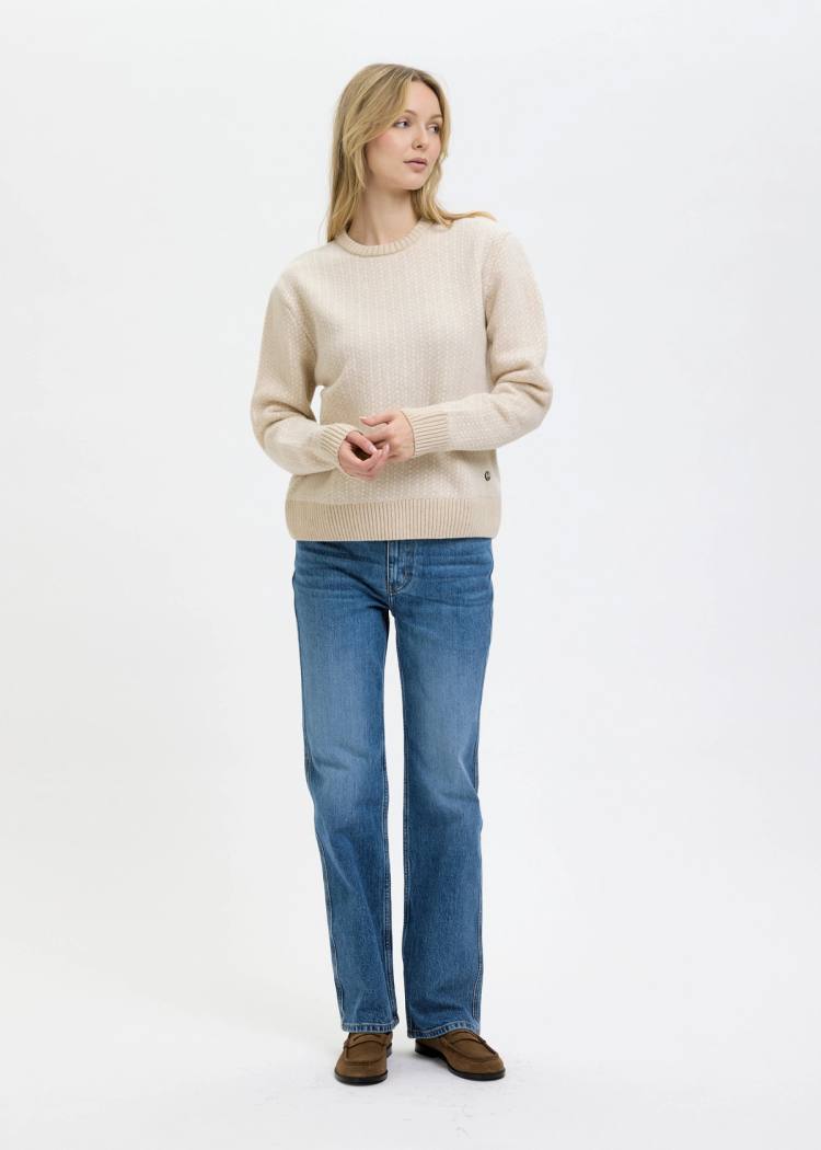 Secondary product image for "Olga Stickad Beige"