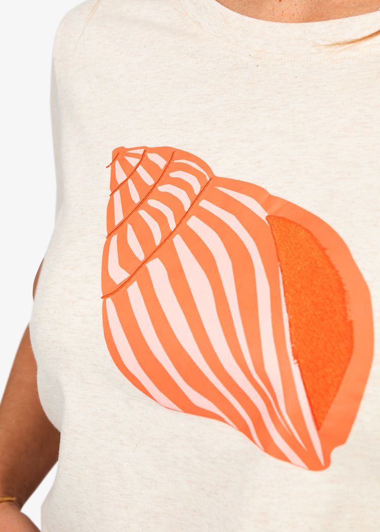 Secondary product image for "Mil T-shirt Snäcka Off-white"