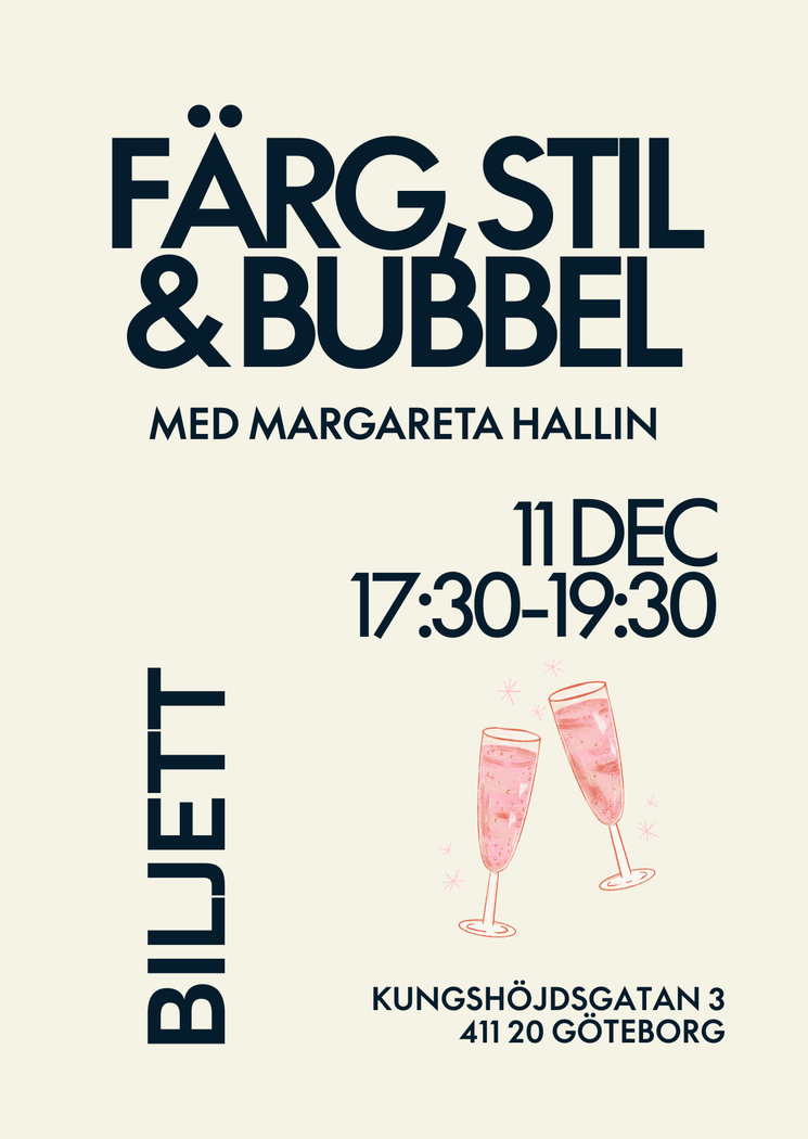 Secondary product image for "Margareta Hallin Event 11:e dec"