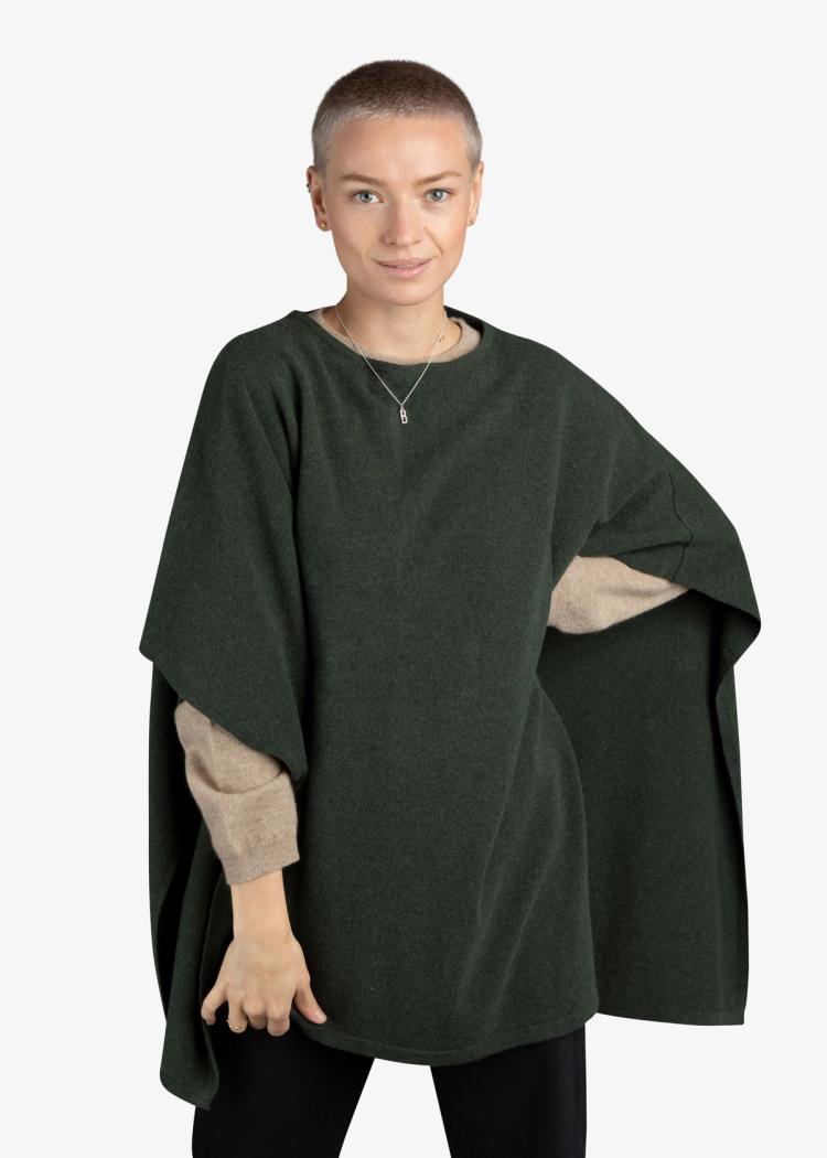 Secondary product image for "Lo Poncho Moss Green"