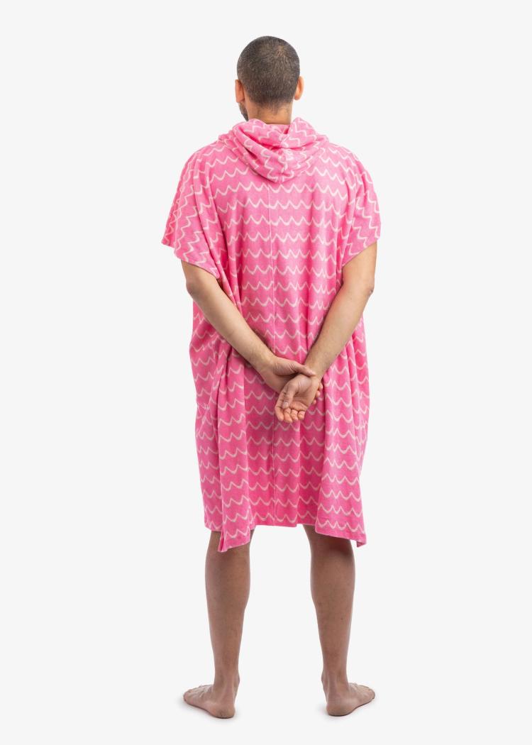 Secondary product image for "Frottéponcho Våg Rosa"
