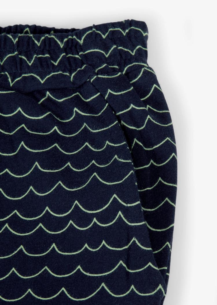 Secondary product image for "Mezo Shorts Wave Navy Blue Kids"