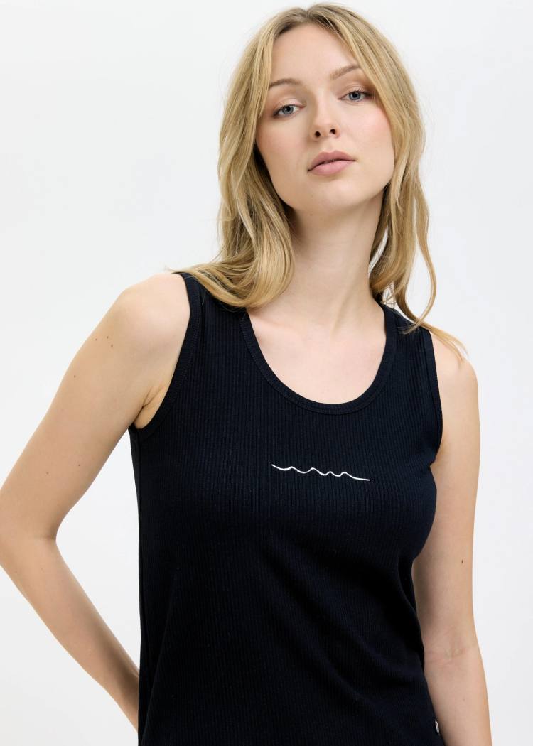 Secondary product image for "Meja Topp Ribb Windy Wave Navy"