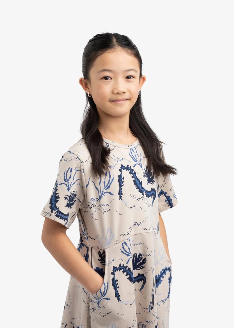 Secondary product image for "Moa Dress Kids Seaweed Beige"