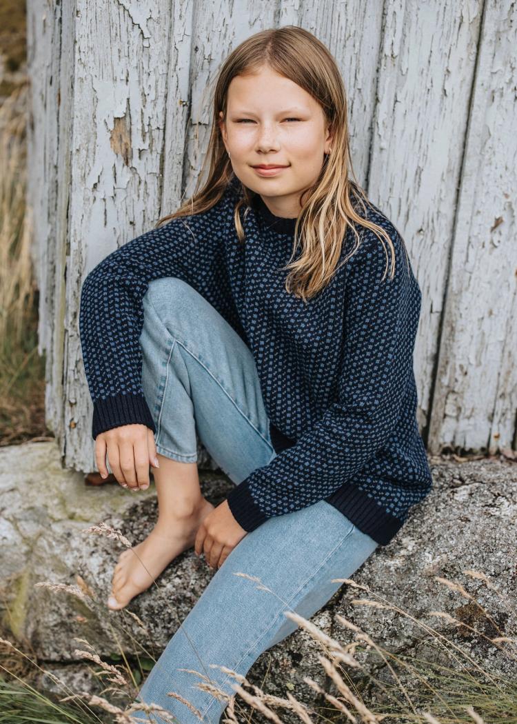 Secondary product image for "Vallerö Knit Sweater Kids Navy"