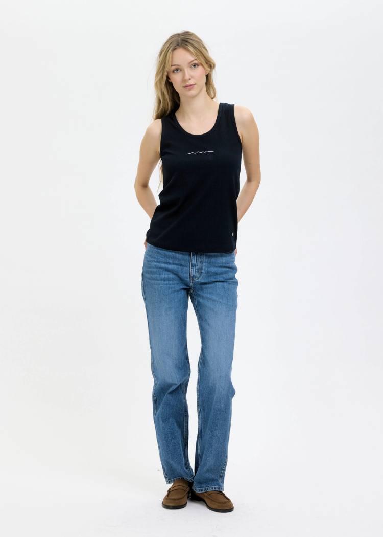 Secondary product image for "Meja Topp Ribb Windy Wave Navy"