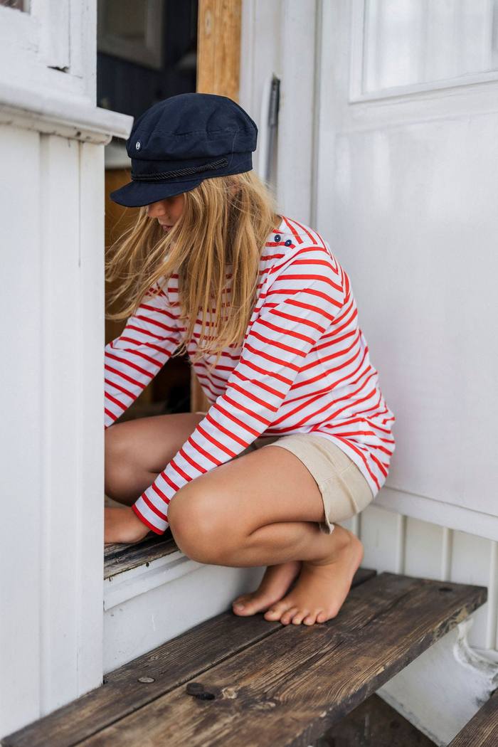 Secondary product image for "Marine Stripe White Red Kids"