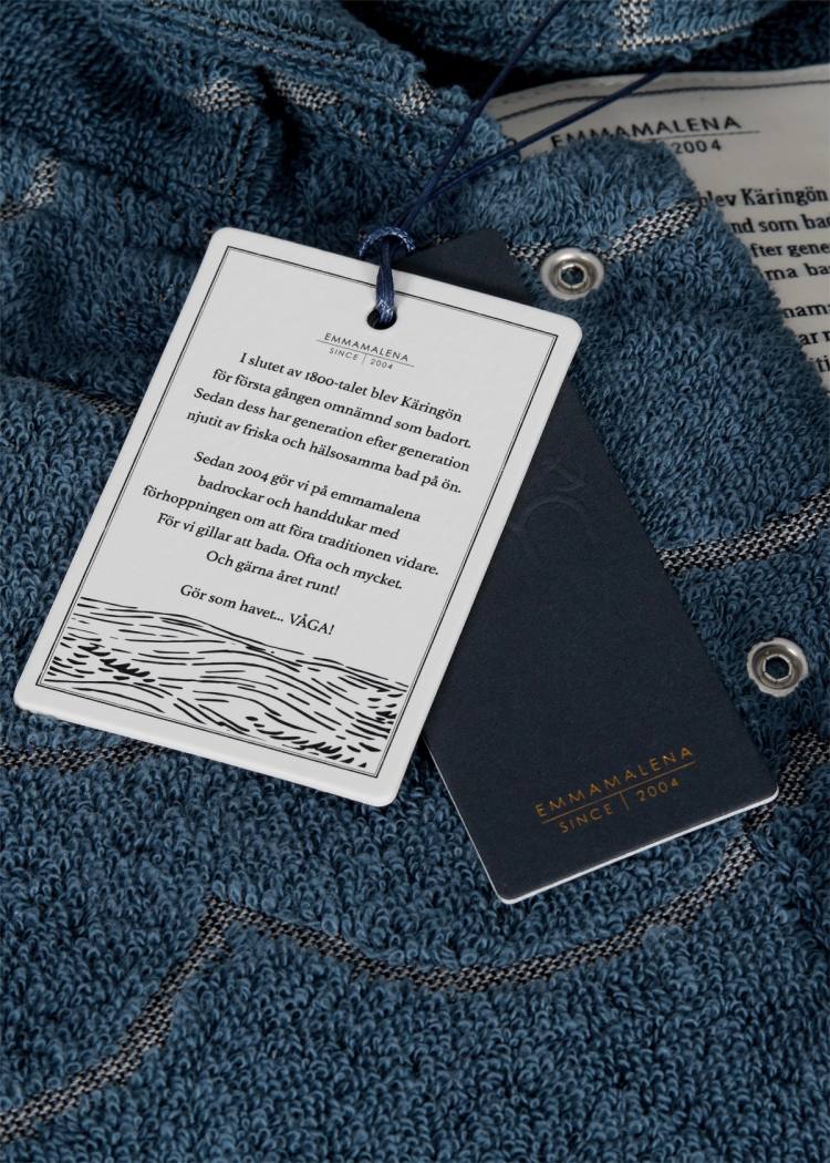 Secondary product image for "Bathrobe Zipper Wave Petrol"