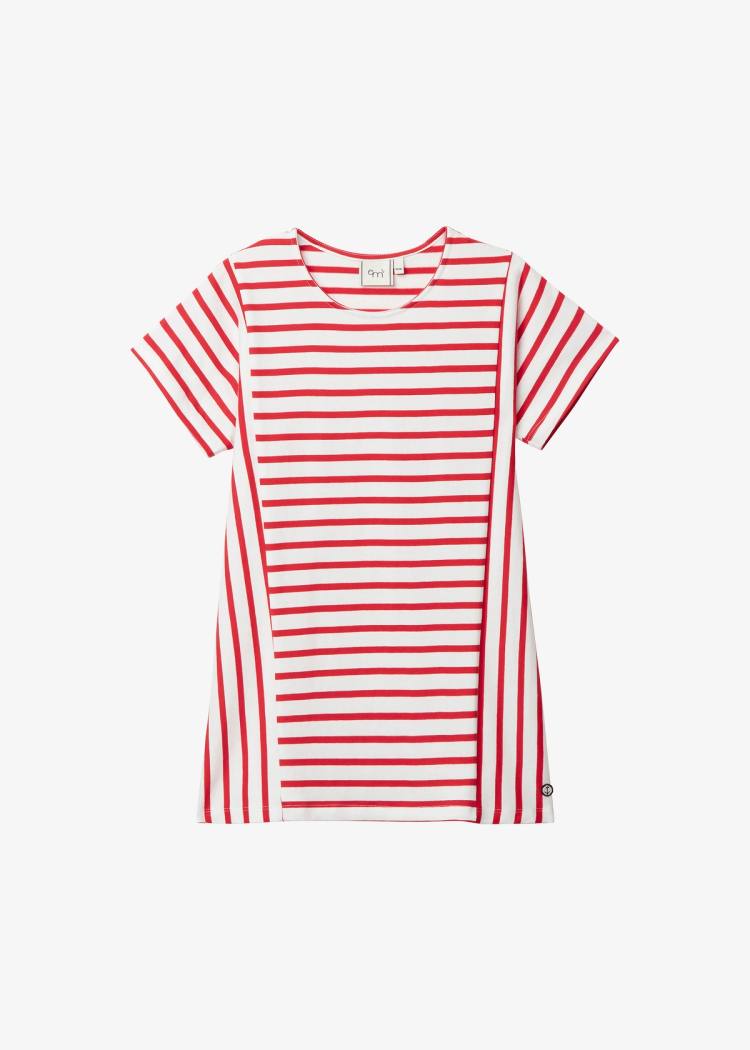 Secondary product image for "Lina Dress Stripe Red White Child"