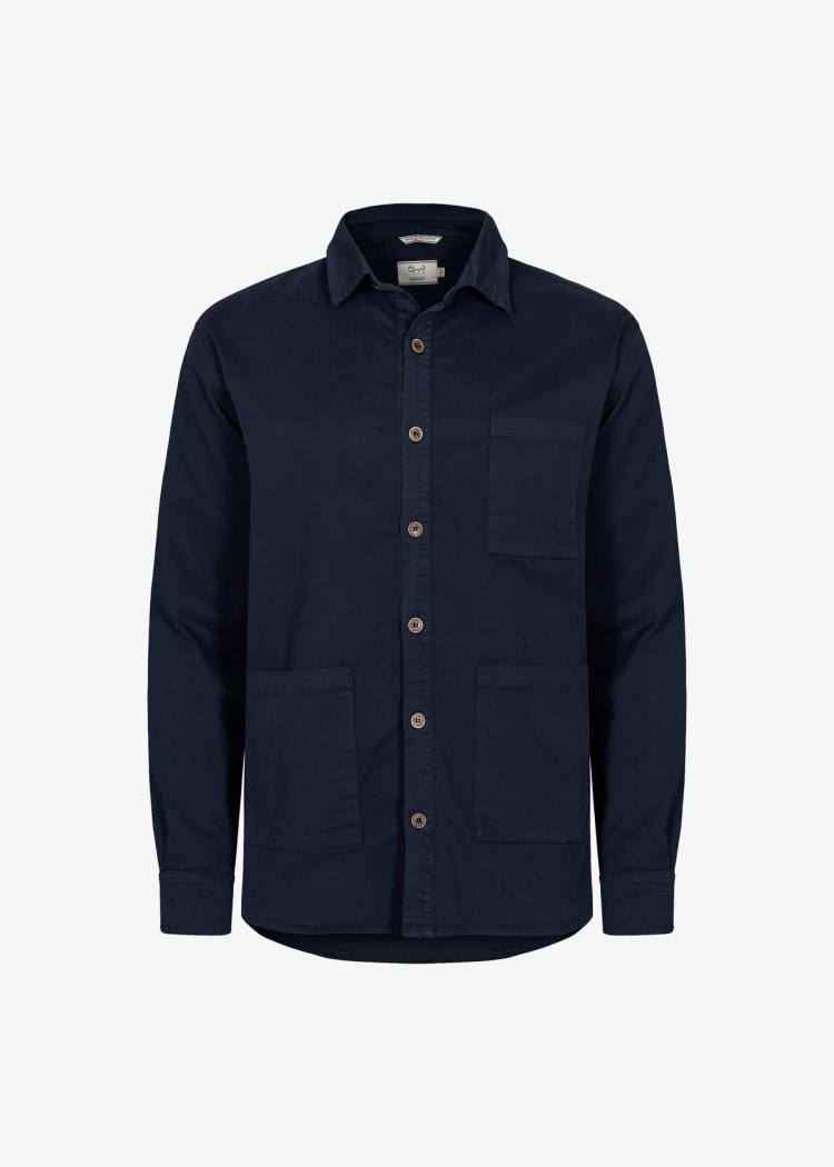 Secondary product image for "Three Pocket Skjorta Marinblå"