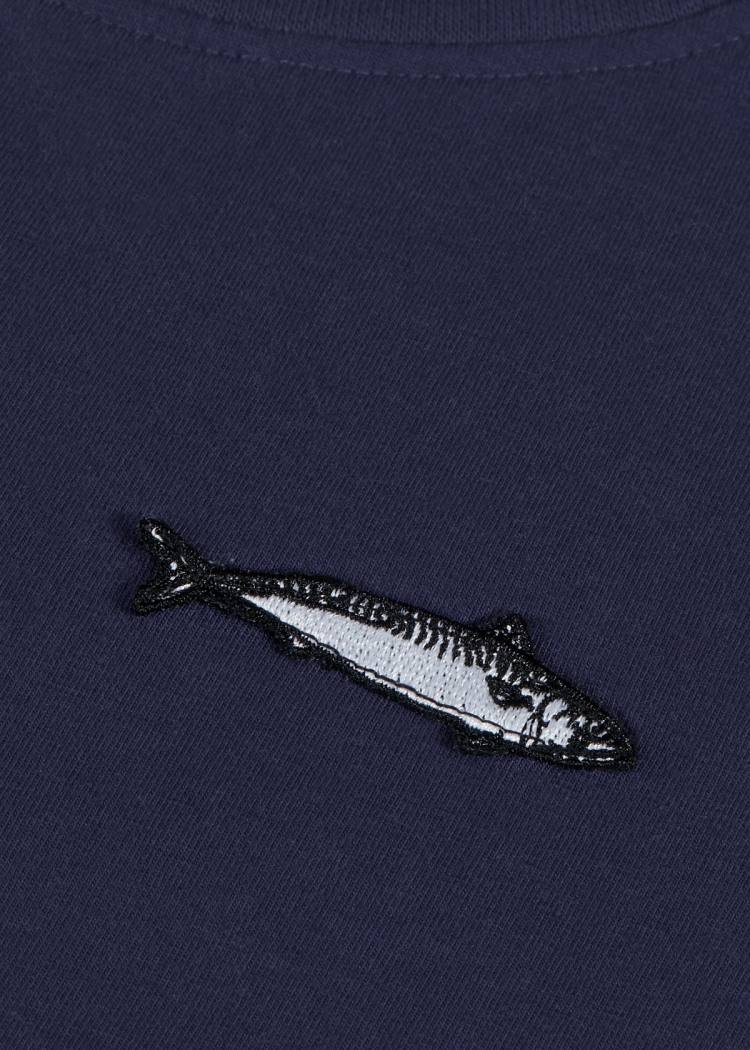 Secondary product image for "T-shirt Barn Makrillen Marinblå"