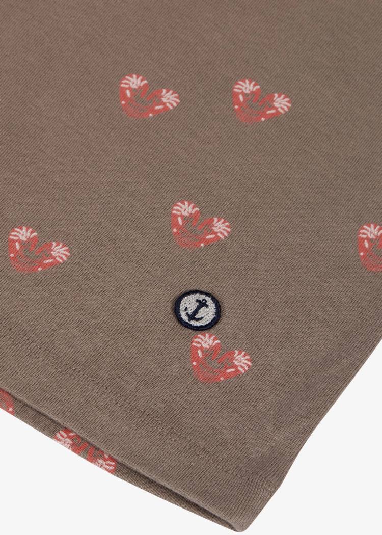 Secondary product image for "T-shirt Räkhjärta Brun Barn"