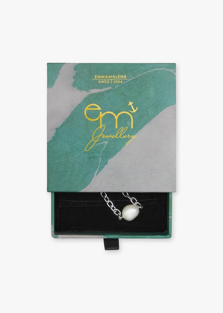 Secondary product image for "Halsband Kedja Pärla Silver"