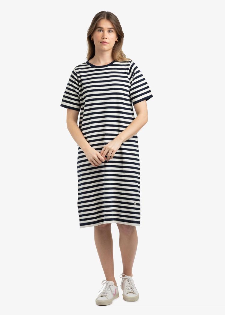 Secondary product image for "Astrid Knitted Dress Stripe Navy"