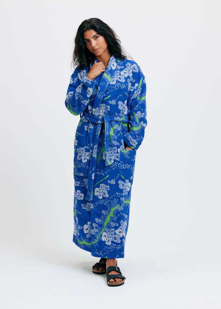 Secondary product image for "Bathrobe Sockertång Blue"