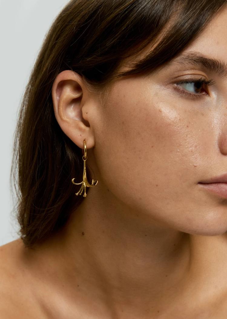 Secondary product image for "Earring Honeysuckle Gold"