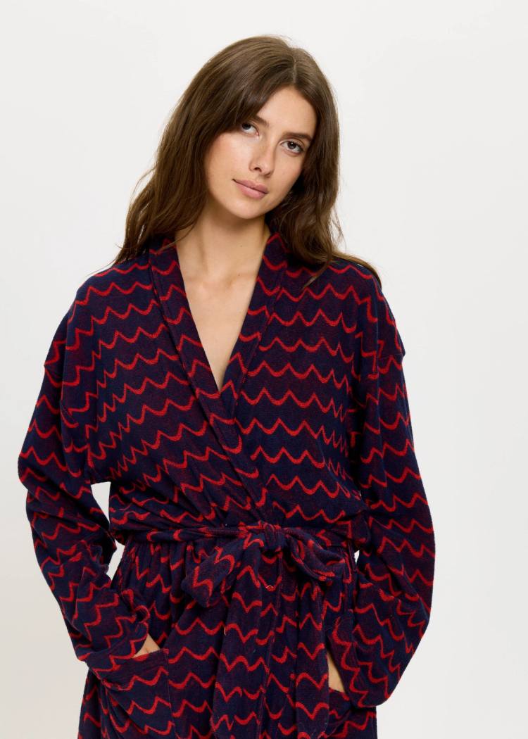 Secondary product image for "Badrock knyt Våg Navy Röd"