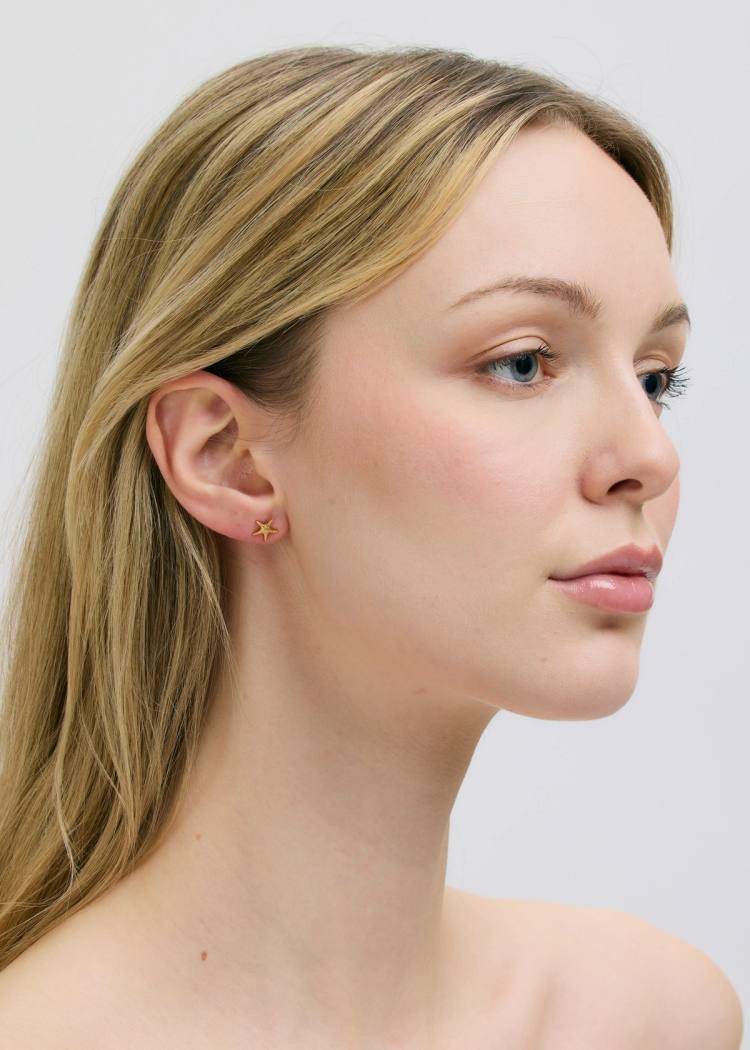 Secondary product image for "Earring Starfish Gold"