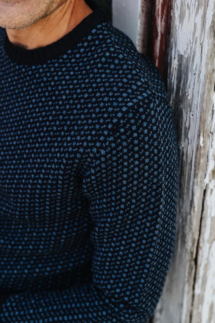 Secondary product image for "Sven-Bertil Knit Sweater Navy"