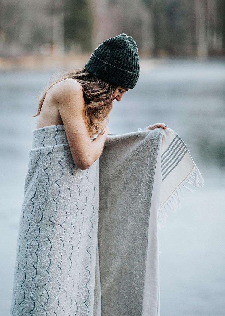 Secondary product image for "Beach Towel Wave Ecru"