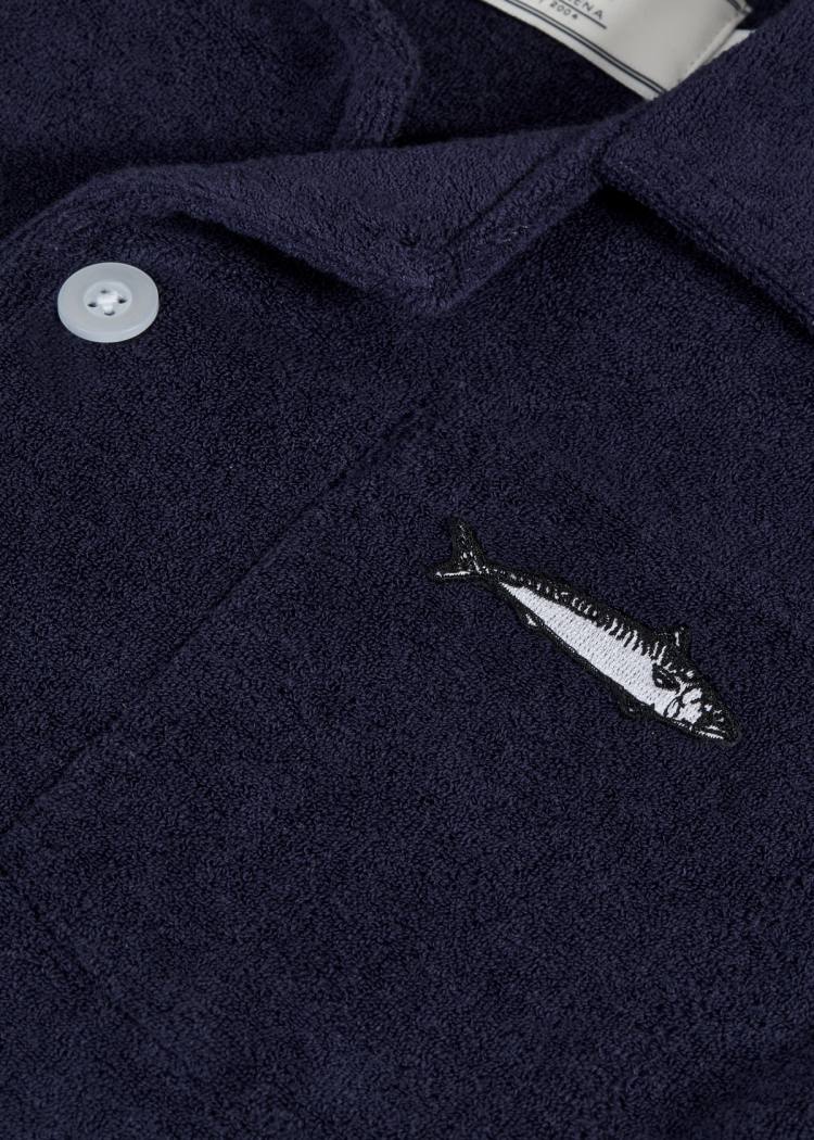 Secondary product image for "Frottéskjorta Marinblå Barn"