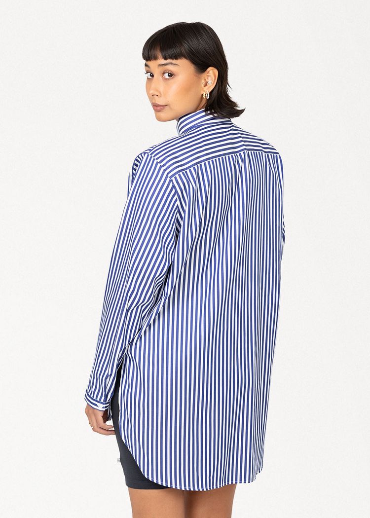 Secondary product image for "Emma Shirt Stripe Navy"