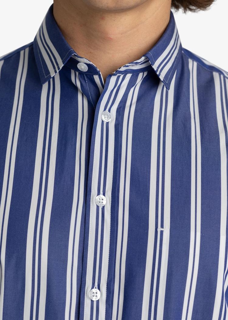 Secondary product image for "Kurt Shirt Stripe Blue"