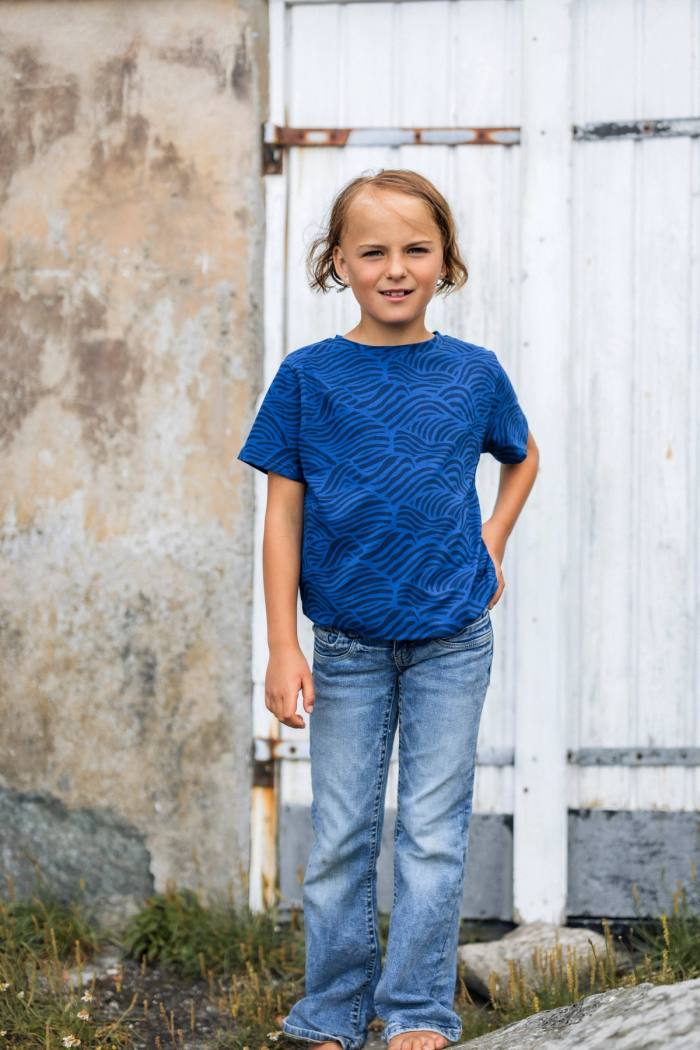 Secondary product image for "T-shirt Windy Wave Navy Kids"