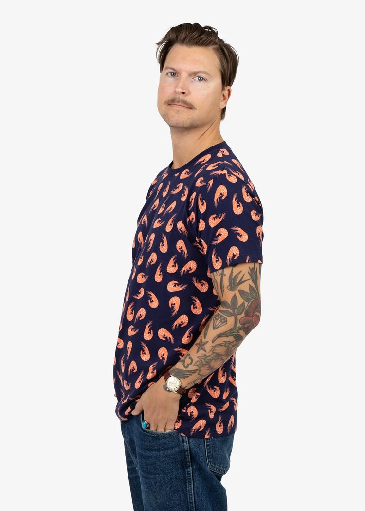 Secondary product image for "T-shirt Räka Marinblå"