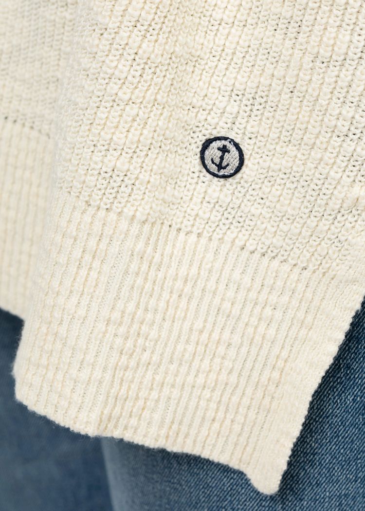 Secondary product image for "Elisa Stickad Tröja Off-white"