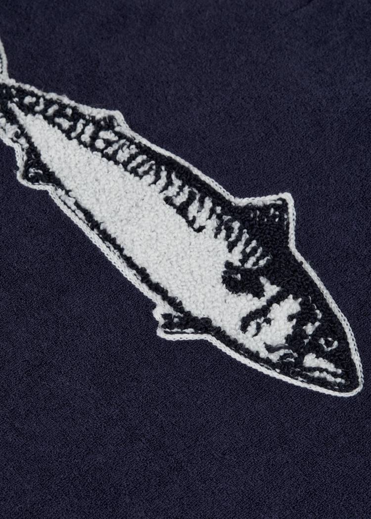 Secondary product image for "Bathrobe Mackerel Navy Kids"