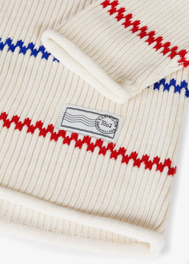 Secondary product image for "Käringötröja Stickad Offwhite Barn"