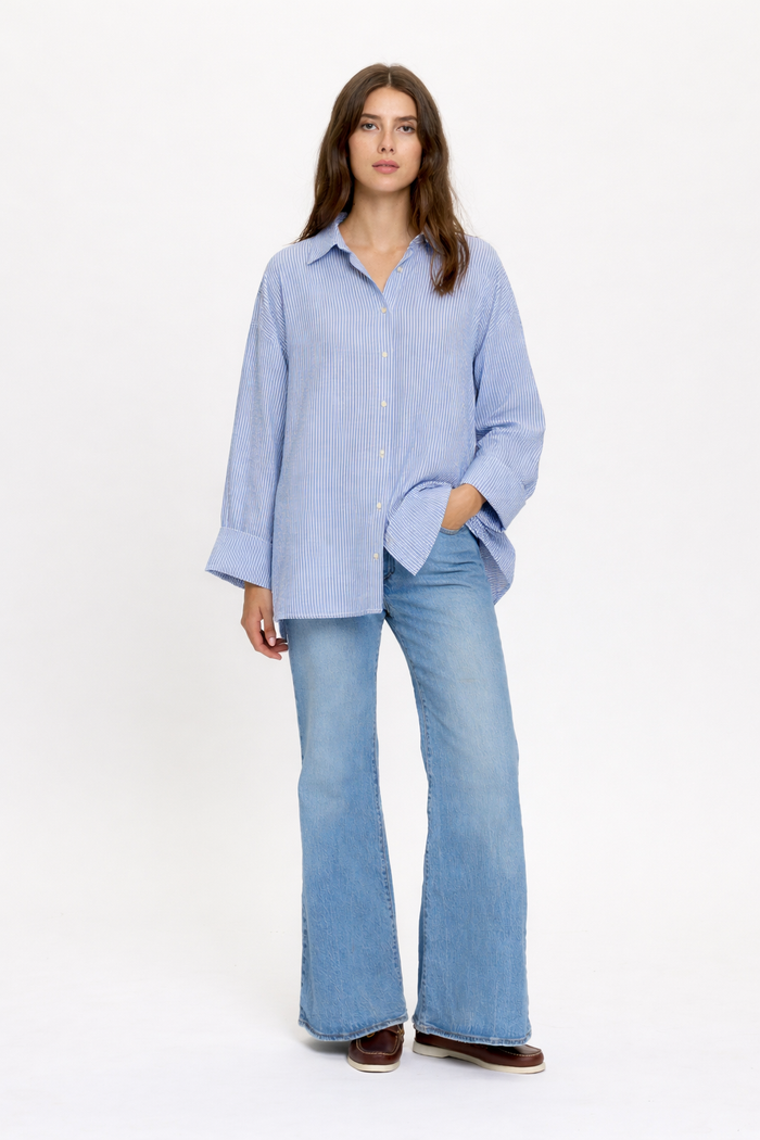 Secondary product image for "Melli Shirt Ocean Line peach"